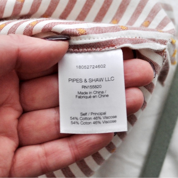 Veronica Beard Candy Stripe V-Neck Blouse - Picture 10 of 14